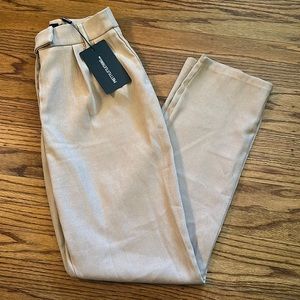 NWT Pretty Little Thing Twill Blend Straight Leg Trousers
